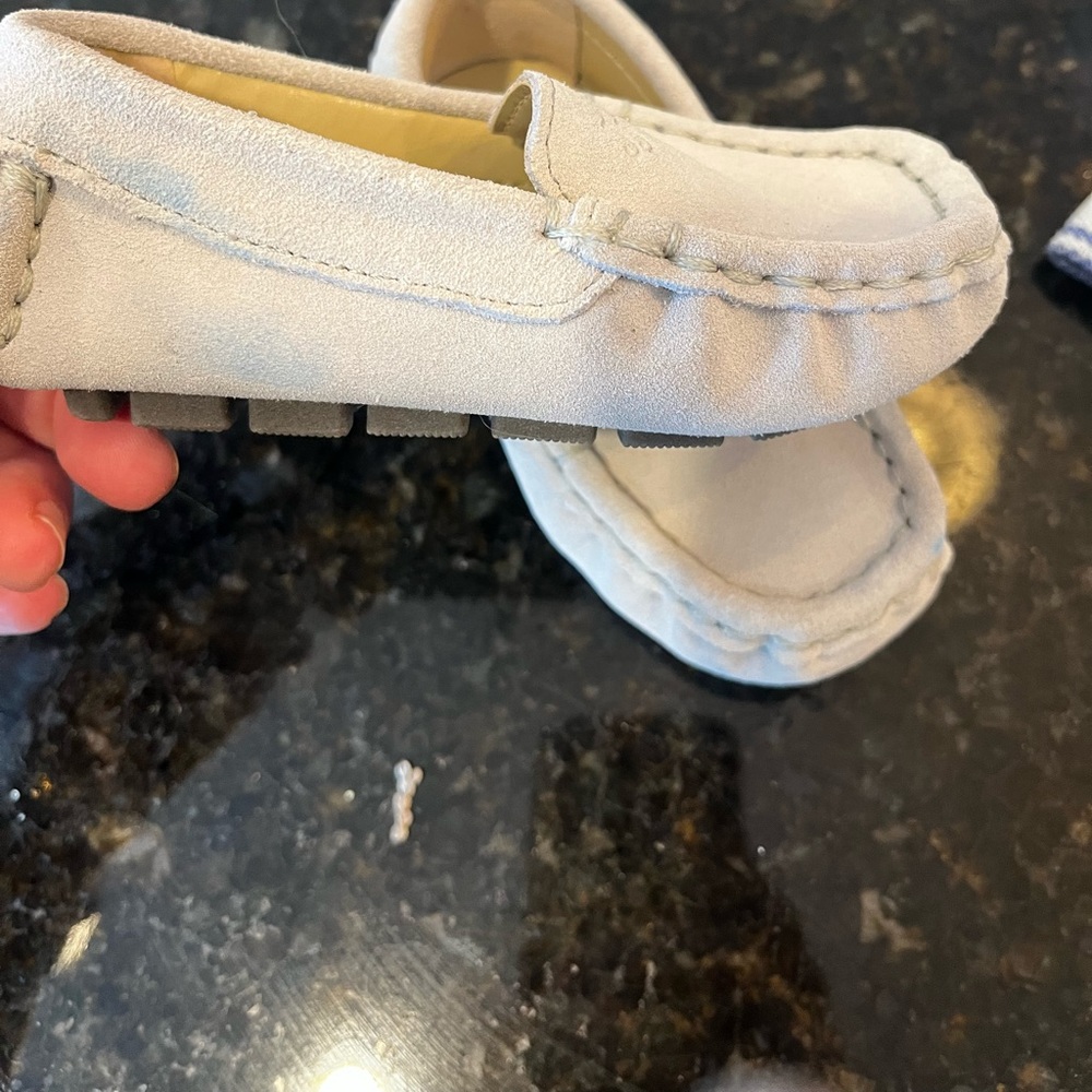 Janie and Jack Baby/Toddler loafers dove grey
